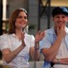 BONES: In an episode with a twist, Brennan (Emily Deschanel, L) and Booth (David Boreanaz, R) are owners of &quot;The Lab&quot; nightclub who are under investigation for  murder in the BONES season finale episode &quot;The End in the Beginning&quot; airing Thursday, May 14 (8:00-9:00 PM ET/PT) on FOX.  &#xa9;2009 Fox Broadcasting Co.  Cr:  Greg Gayne/FOX