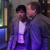 BONES: In an episode with a twist,  Brennan's father Max (guest star Ryan O'Neal, R) gives Cam (Tamara Taylor, L) some important information in the BONES season finale episode &quot;The End in the Beginning&quot; airing Thursday, May 14 (8:00-9:00 PM ET/PT) on FOX.  &#xa9;2009 Fox Broadcasting Co.  Cr:  Greg Gayne/FOX