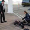 BONES:  During their examination of a body at a crime scene, Booth (David Boreanaz, L) and Brennan (Emily Deschanel, R) discover new evidence in the BONES episode &quot;The Bond in the Boot&quot; airing Thursday, Sept. 24 (8:00-9:00 PM ET/PT) on FOX.  &#xa9;2009 Fox Broadcasting Co.  Cr:  Greg Gayne/FOX