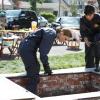 BONES:  Brennan (Emily Deschanel, L) and Cam (Tamara Taylor, R) investigate the crime scene in the BONES episode &quot;The Beautiful Day in the Neighborhood&quot; airing Thursday, Oct. 8 (8:00-9:00 PM ET/PT) on FOX.  &#xa9;2009 Fox Broadcast Company.  Cr:  Greg Gayne/FOX