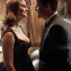 BONES:  Brennan (Emily Deschanel, L) and Booth (David Boreanaz, R) share an intimate moment when they attend a party for the opening of an Egyptology exhibit in the BONES episode &quot;A Night at the Bones Museum&quot; airing Thursday, Oct. 15 (8:00-9:00 PM ET/PT) on FOX.  &#xa9;2009 Fox Broadcasting Co.  Cr:  Greg Gayne/FOX