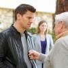 BONES:  Booth (David Boreanaz, L) must make a tough decision about the care of his grandfather Hank (guest star Ralph Waite, R) in the BONES episode "The Foot in the Foreclosure" airing Thursday, Nov. 19 (8:00-9:00 PM ET/PT) on FOX.  ©2009 Fox Broadcasting Co.  Cr:  Greg Gayne/FOX