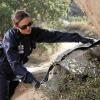 BONES:  Brennan (Emily Deschanel) and Booth investigate a death in the desert near Roswell, NM in the BONES episode &quot;The X in the File&quot; airing Thursday,  Jan. 14 (8:00-9:00 PM ET/PT) on FOX.  &#xa9;2009 Fox Broadcasting Co.  Cr:  Greg Gayne/FOX