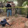 BONES:  Brennan (Emily Deschanel, L) and Booth (David Boreanaz, R) are called to investigate a Civil War reenactment site when a human skeleton is discovered buried in the ground in the BONES episode &quot;The Dentist in the Ditch&quot; airing Thursday,  Jan. 28 (8:00-9:00 PM ET/PT) on FOX.  &#xa9;2010 Fox Broadcasting Co.  Cr:  Greg Gayne/FOX