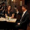 BONES:  Booth (David Boreanaz, R) and Brennan (Emily Deschanel, L) discuss her new book in the BONES episode &quot;The Bones on the Blue Line&quot; airing Thursday, April 1 (8:00-9:00 PM ET/PT) on FOX.  &#xa9;2010 Fox Broadcasting Co.  Cr:  Greg Gayne/FOX