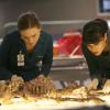 BONES:  Brennan (Emily Deschanel, L) and Cam (Tamara Taylor, R) examine the remains of a young boy who could help them convict the Gravedigger in the BONES episode "The Boy with the Answer" airing Thursday, May 13 (8:00-9:00 PM ET/PT) on Fox.  ©2010 Fox Broadcasting Co.  Cr:  Mathieu Young/FOX