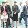 BONES:  L-R:  Daisy (guest star Carla Gallo), Angela (Michaela Conlin), Sweets (John Frances Daley), Cam (Tamara Taylor) and Hodgins (TJ Thyne) watch as Brennan and Booth leave Washington, D.C. to take temporary jobs in the BONES season finale episode &quot;The Beginning in the End&quot; airing Thursday,   May 20 (8:00-9:00 PM ET/PT) on FOX.  &#xa9;2010 Fox Broadcasting Co.  Cr:  Adam Taylor/FOX