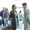 BONES:  Brennan (Emily Deschanel, L) and Booth (David Boreanaz, R) say good-bye after deciding to take temporary jobs away from Washington, D.C. in the BONES season finale episode &quot;The Beginning in the End&quot; airing Thursday,   May 20 (8:00-9:00 PM ET/PT) on FOX.  &#xa9;2010 Fox Broadcasting Co.  Cr:  Adam Taylor/FOX
