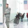 Booth snuck off the Army base to say goodbye to Brennan.