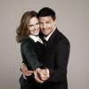 BONES: Emily Deschanel as Dr. Temperance Brennan (L) and David Boreanaz as FBI Special Agent Seeley Booth (R). The fifth season of BONES premieres Thursday, Sept. 17 (8:00-9:00 PM ET/PT) on FOX.  ©2009 Fox Broadcasting Co.  Cr:  Brian Bowen Smith/FOX