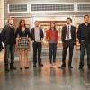 BONES:  Brennan (Emily Deschanel, R), Booth (David Boreanaz, second from R) and the Jeffersonian team are shocked to see what the lab has turned into while they have been away in the BONES season premiere episode "The Mastodon in the Room" airing Thursday, Sept. 23 (8:00-9:00 PM ET/PT) on FOX.  (Pictured L-R: Patricia Belcher, TJ Thyne, Michaela Conlin, Michael Grant Terry, Carla Gallo and John Francis Daley).  ©2010 Fox Broadcasting Co.  Cr:  Greg Gayne/FOX