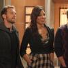 BONES:  Jeffersonian team members (L-R:  TJ Thyne, Michaela Conlin and Michael Grant Terry) reunites in the BONES season premiere episode &quot;The Mastodon in the Room&quot; airing Thursday, Sept. 23 (8:00-9:00 PM ET/PT) on FOX.  &#xa9;2010 Fox Broadcasting Co.  Cr:  Greg Gayne/FOX