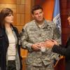BONES:  Brennan (Emily Deschanel, L) and Booth (David Boreanaz, C) return to Washington, D.C. to help Cam (Tamara Taylor, R) solve a tough case in the BONES season premiere episode &quot;The Mastodon in the Room&quot; airing Thursday, Sept. 23 (8:00-9:00 PM ET/PT) on FOX.  &#xa9;2010 Fox Broadcasting Co.  Cr:  Greg Gayne/FOX