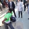 BONES:  Brennan (Emily Deschanel, R) and Booth (David Boreanaz, L) watch a street performer (guest star Stephen &quot;tWitch&quot; Boss, a SO YOU THINK YOU CAN DANCE All-Star) who is a suspect in the murder of a ballet dancer in &quot;The Bones That Weren't&quot; episode of BONES airing Thursday, Nov. 4 (8:00-9:00 PM ET/PT) on FOX.  &#xa9;2010 Fox Broadcasting Co.  Cr:  Adam Taylor/FOX