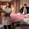 Brennan looks at Hannah's X-rays.