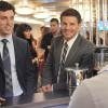 BONES:  Booth (David Boreanaz, R) and Sweets (John Francis Daley, L)  question the bartender on a party boat in "The Shallow in the Deep" episode of BONES airing Thursday, Nov. 11 (8:00-9:00 PM ET/PT) on FOX.  ©2010 Fox Broadcasting Co.  Cr:  Richard Foreman/FOX