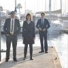 BONES:  Brennan (Emily Deschanel, C), Booth (David Boreanaz, L) and Sweets (John Francis Daley, R)  investigate a party boat in "The Shallow in the Deep" episode of BONES airing Thursday, Nov. 11 (8:00-9:00 PM ET/PT) on FOX.  ©2010 Fox Broadcasting Co.  Cr:  Richard Foreman/FOX