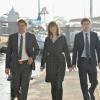 Booth, Brennan and Sweets go to the docks in search of Hunter Lang.