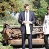 BONES:  Brennan (Emily Deschanel, R) and Booth (David Boreanaz, L) investigate a case where a human carcass has melted into the dashboard of a charred truck in  &quot;The Twisted Bones In The Melted Truck&quot; episode of BONES airing Thursday, Dec. 2 (8:00-9:00 PM ET/PT) on FOX.  &#xa9;2010 Fox Broadcasting Co.  Cr:  Adam Taylor/FOX