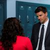 Booth tells Kathy about her husband's death.