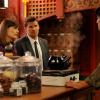 BONES:  Brennan (Emily Deschanel, L) and Booth (David Boreanaz, C) interview an herbalist (guest star Jack Yang, R) in &quot;The Body in the Bag&quot; episode of BONES airing Thursday, Jan. 20 (9:00-10:00 PM ET/PT) on FOX.  &#xa9;2011 Fox Broadcasting Co.  Cr:  Richard Foreman/FOX