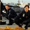 BONES:  Brennan (Emily Deschanel, R) and Hodgins (TJ Thyne, L) investigate the death of a BMX biker in "The Daredevil in the Mold" episode of BONES airing Thursday, Feb. 10 (9:00-10:00 PM ET/PT) on FOX.  ©2011 Fox Broadcasting Co.  Cr:  Ray Mickshaw/FOX