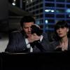 BONES:  Brennan (Emily Deschanel, R) and Booth (David Boreanaz, L) will go to any lengths necessary to ensure justice is served when they try to catch suspect-at-large Jacob Broadsky in &quot;The Killer in the Crosshairs&quot; episode of BONES airing Thursday, March 10 (9:00-10:00 PM ET/PT) on FOX.  &#xa9;2011 Fox Broadcasting Co.  Cr:  Ray Mickshaw/FOX