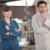 BONES:  When a 15-year-old Jane Doe is found on the streets, it is up to Brennan (Emily Deschanel, L), Jeffersonian Intern Arastoo Vaziri (guest star Pej Vahdat, R) and the entire Jeffersonian  team to figure out her history and if she is responsible for a recent murder in &quot;The Signs in the Silence&quot; episode of BONES airing Thursday, May 5 (9:00-10:00 PM ET/PT) on FOX.  &#xa9;2011 Fox Broadcasting Co.  Cr:  Adam Taylor/FOX