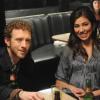 BONES:  Hodgins (TJ Thyne, L) and Angela (Michaela Conlin, R) enjoy an evening with the Jeffersonian Team in &quot;The Truth in the Myth&quot; episode of BONES airing Thursday, April 14 (9:00-10:00 PM ET/PT) on FOX.  &#xa9;2011 Fox Broadcasting Co.  Cr:  Ray Mickshaw/FOX