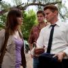 BONES:  Brennan (Emily Deschanel, L) and Booth (David Boreanaz, R) enlist the help of Walter Sherman (guest star Geoff Stults), a professional locator, in the &quot;Finder&quot; episode of BONES airing Thursday, April 21 (9:00-10:00 PM ET/PT) on FOX.  &#xa9;2011 Fox Broadcasting Co.  Cr:  Glenn Watson/FOX