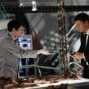 BONES:  Booth (David Boreanaz, R) and Jeffersonian intern Vincent Nigel-Murray (Ryan Cartwright, L) try to find to identify the latest victim of sniper-on-the-loose Jacob Broadsky in &quot;The Hole in the Heart&quot; episode of BONES airing Thursday, May 12 (9:00-10:00 PM ET/PT) on FOX.  &#xa9;2011 Fox Broadcasting Co.  Cr:  Michael Becker/FOX
