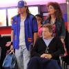 BONES:  Max (guest star Ryan O'Neal, C) helps Brennan (Emily Deschanel, R) and Booth (David Boreanaz, L) when they go undercover at a bowling alley in "The Change in the Game" season finale episode of BONES airing Thursday, May 19 (9:00-10:00 PM ET/PT) on FOX.  ©2011 Fox Broadcasting Co.  Cr:  Ray Mickshaw/FOX