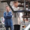 BONES:  Hodgins (TJ Thyne, L) and Jeffersonian intern Wendall Bray (Michael Grant Terry, R) examine remains that were found in a bowling alley pinsetter in "The Change in the Game" season finale episode of BONES airing Thursday, May 19 (9:00-10:00 PM ET/PT) on FOX.  ©2011 Fox Broadcasting Co.  Cr:  Adam Taylor/FOX