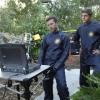 BONES:  Hodgins (TJ Thyne, L) and Jeffersonian intern Wendell Bray (guest star Michael Grant Terry, R) investigate remains found in a paintball field in &quot;The Memories in the Shallow Grave&quot; Season Seven premiere of BONES airing Thursday, Nov. 3 (9:00-10:00 ET/PT) on FOX.  &#xa9;2011 Fox Broadcasting Co. Cr:  Beth Dubber/FOX