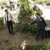 BONES:  Brennan (Emily Deschanel, R) and Booth (David Boreanaz, L) investigate remains found in a paintball field in &quot;The Memories in the Shallow Grave&quot; Season Seven premiere of BONES airing Thursday, Nov. 3 (9:00-10:00 ET/PT) on FOX.  &#xa9;2011 Fox Broadcasting Co. Cr:  Beth Dubber/FOX