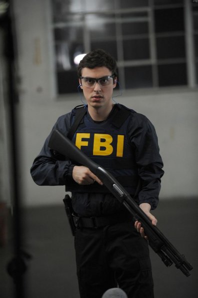 BONES:  Sweets (John Francis Daley) takes his gun certification test in "The Prince in the Plastic" episode of BONES airing Thursday, Nov. 17 (9:00-10:00 PM ET/PT) on FOX.  ©2011 Fox Broadcasting Co.  Cr:  Ray Mickshaw/FOX