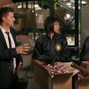 BONES:  Brennan (Emily Deschanel, R), Booth (David Boreanaz, L) and Cam (Tamara Taylor, C) examine remains found in a number of boxes at a dead letter office in &quot;The Male in the Mail&quot; episode of BONES airing Thursday, Dec. 1 (9:00-10:00 PM ET/PT) on FOX.  &#xa9;2011 Fox Broadcasting Co.  Cr:  Patrick McElhenney/FOX
