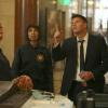 BONES:  L-R:  Brennan (Emily Deschanel), Cam (Tamara Taylor), Booth (David Boreanaz) and Hodgins (TJ Thyne) investigate remains found at a Washington, DC monument in &quot;The Crack in the Code&quot; episode of BONES airing Thursday, Dec. 15 (9:00-10:00 PM ET/PT) on FOX.  &#xa9;2011 Fox Broadcasting Co.  Cr:  Patrick McElhenney/FOX