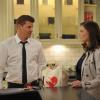 BONES:  Brennan (Emily Deschanel, R) and Booth (David Boreanaz, L) discuss their child care options in the "The Family in the Feud" episode of BONES airing Monday, April 30 (8:00-9:00 PM ET/PT) on FOX.  ©2012 Fox Broadcasting Co.  Cr:  Richard Foreman/Fox