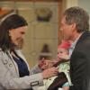 BONES:  Max (guest star Ryan O'Neal, R) offers to help Brennan (Emily Deschanel, L) babysit Christine in the "The Family in the Feud" episode of BONES airing Monday, April 30 (8:00-9:00 PM ET/PT) on FOX.  ©2012 Fox Broadcasting Co.  Cr:  Richard Foreman/Fox