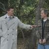 BONES:  Booth (David Boreanaz, L) questions a suspect (guest star William Sanderson, R) when investigating a murder linked to a century-old family feud in the &quot;The Family in the Feud&quot; episode of BONES airing Monday, April 30 (8:00-9:00 PM ET/PT) on FOX.  &#xa9;2012 Fox Broadcasting Co.  Cr:  Patrick McElhenney/Fox