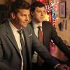 BONES:  Booth (David Boreanaz, L) and Sweets (John Francis Daley, R) investigate a murder linked to a century-old family feud in the &quot;The Family in the Feud&quot; episode of BONES airing Monday, April 30 (8:00-9:00 PM ET/PT) on FOX.  &#xa9;2012 Fox Broadcasting Co.  Cr:  Patrick McElhenney/Fox