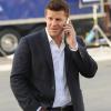 BONES:  Booth (David Boreanaz) launches a murder investigation while in Los Angeles to consult on the production of a film based on Brennan's latest book in the &quot;The Suit on the Set&quot; episode of BONES airing Monday, May 7 (8:00-9:00 PM ET/PT) on FOX.  &#xa9;2012 Fox Broadcasting Co.  Cr:  Ray Mickshaw/FOX