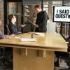BREAKING IN:  Oz (Christian Slater, C) leads a team meeting in the &quot;'Tis Better to Have Loved and Flossed&quot; episode of BREAKING IN airing Wednesday, April 13 (9:30-10:00 PM ET/PT) on FOX.  Also pictured L-R:  Alphonso McAuley, Bret Harrison, Odette Annable and Trevor Moore.  &#xa9;2011 Fox Broadcasting Co.  Cr:   Jordin Althaus/FOX
