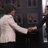 "Tribute" -- When former BAU team member and current Interpol agent Emily Prentiss tracks an international serial killer, she enlists the help of her friends at the BAU after she is convinced the UnSub\'s next victim is on American soil, on CRIMINAL MINDS, Wednesday, March 30 (9:00-10:00 PM, ET/PT) on the CBS Television Network. Pictured: Aisha Tyler as Dr. Tara Lewis, Paget Brewster returns to guest star in the episode as Emily Prentiss.  Photo: Cliff Lipson/CBS ÃÂ©2016 CBS Broadcasting, Inc. All Rights Reserved