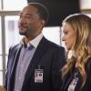 "Surface Tension" -- When a bizarre hieroglyph found under a deceased homeless man\'s armpit is the same from previous casualties a few years ago, the BAU is called in to investigate. Also, Reid decides to take his mother out of a clinical study early to bring her home with him, on CRIMINAL MINDS, Wednesday, Feb. 1 (9:00-10:00 PM, ET/PT) on the CBS Television Network. Jane Lynch returns as Diana Reid, the mother of Dr. Reid.  Pictured: Damon Gupton (Stephen Walker), A.J. Cook (Jennifer "JJ" Jareau)   Photo: Cliff Lipson/CBS ÃÂ©2016 CBS Broadcasting, Inc. All Rights Reserved