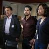 "Red Light" -- Caught in an impossible scenario, Reid must square off with an old nemesis, and Derek Morgan (guest star Shemar Moore) comes to the team with a lead that might help catch Mr. Scratch, the elusive fugitive that has been tormenting the team all season, on the 12th season finale of CRIMINAL MINDS, Wednesday, May 10 (9:00-10:00 PM, ET/PT) on the CBS Television Network. Jane Lynch returns as Diana Reid, the mother of Dr. Reid.   Pictured: Joe Mantegna (David Rossi), Adam Rodriguez (Luke Alvez), Aisha Tyler (Dr. Tara Lewis)   Photo: Sonja Flemming/CBS ÃÂ©2017 CBS Broadcasting, Inc. All Rights Reserved