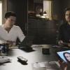 "All You Can Eat" -- The Centers for Disease Control calls on the BAU when they suspect bioterrorism is behind a series of mysterious deaths in Virginia. Also, Garcia visits her stepbrother, Carlos (Sebastian Sozzi), to take care of a difficult family issue, on CRIMINAL MINDS, Wednesday, April 11 (10:00-11:00 PM, ET/PT) on the CBS Television Network.  Pictured: Daniel Henney (Matt Simmons), Adam Rodriguez (Luke Alvez)   Photo: Best Screen Grab Available ÃÂ©2018 CBS Broadcasting, Inc. All Rights Reserved
