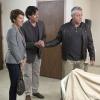 Tamsin Greig as Beverly Lincoln, Stephen Mangan as Sean Lincoln and Matt LeBlanc as himself in Episodes (Season 4, episode 6) - Photo: Patrick Wymore/SHOWTIME - Photo ID: episodes_406_0154