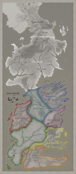 Map of Westeros - Seven Kingdoms